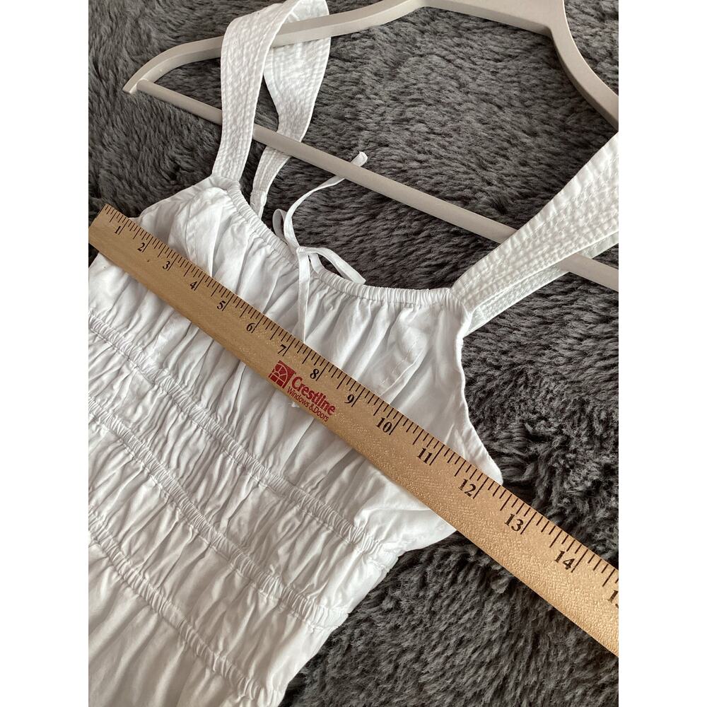 Aritzia Sunday Best Women's Martine Admiral Poplin Mini Dress Bohemian White 2XS - Picture 11 of 16